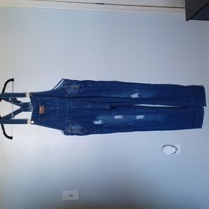 AVA Costume Jean Bid Overalls Womens Medium NWT Denim